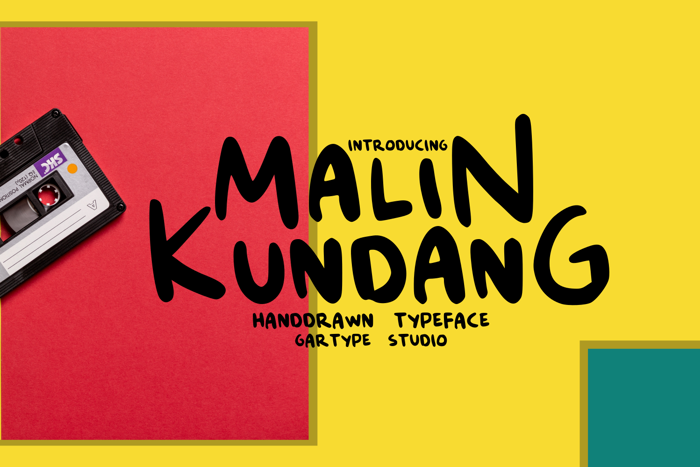 Malin Kundang Font poster