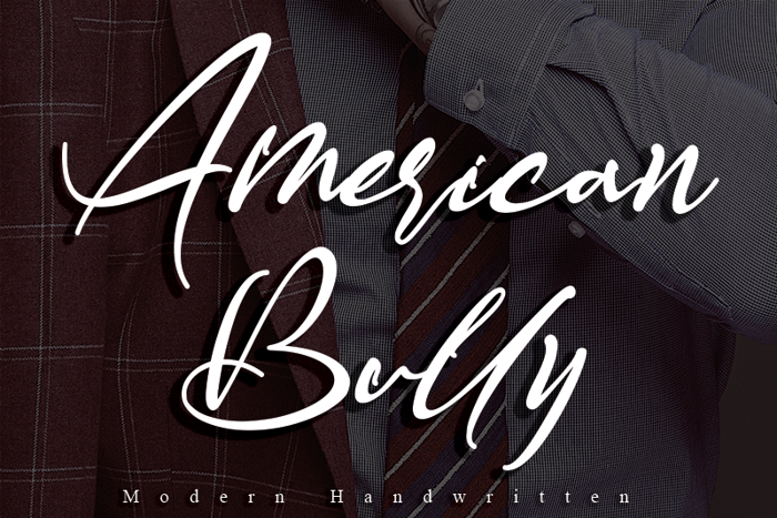 American Bully Font poster