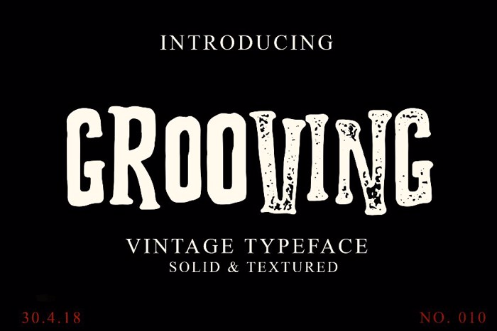 Grooving Font poster
