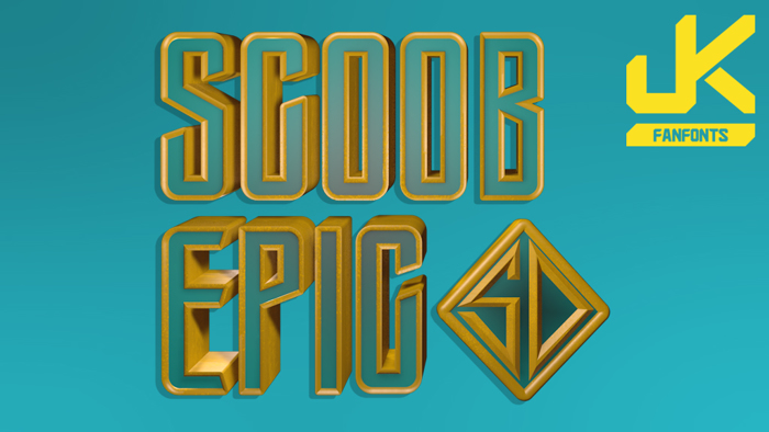 Scoob Epic Font poster
