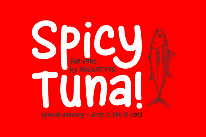 Spicy Tuna Font poster