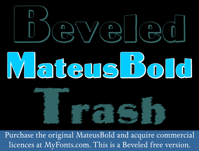 MateusBold Font poster