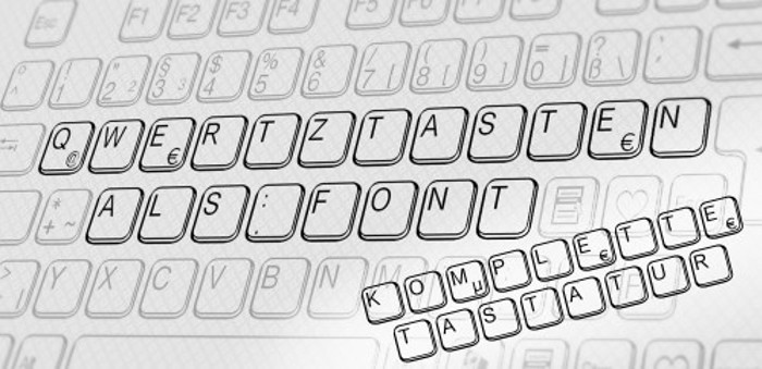 aa QWERTZ-Tasten Font poster