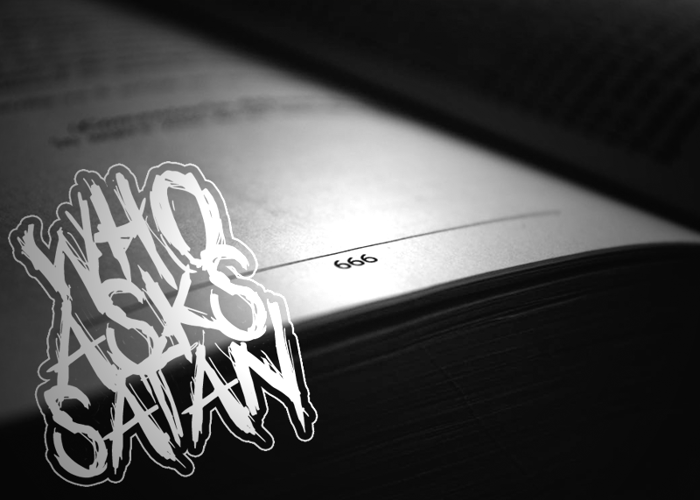 Who asks Satan Font poster