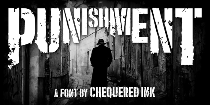 Punishment Font poster