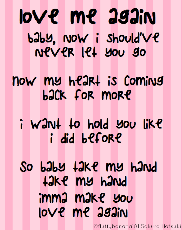 LoveMeAgain Font poster