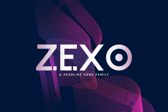 Zexo Font poster