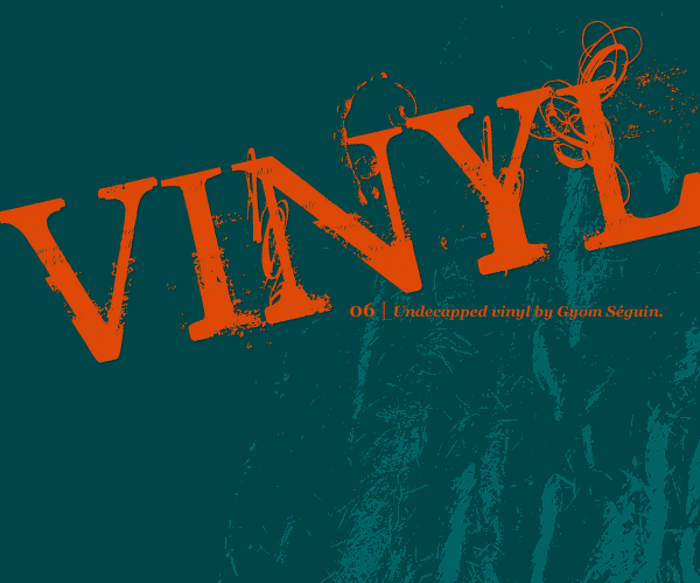 UNDECAPPED Vinyl Font poster