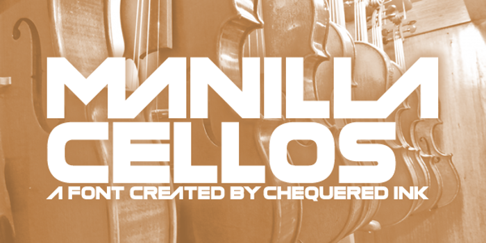 Manilla Cellos Font poster
