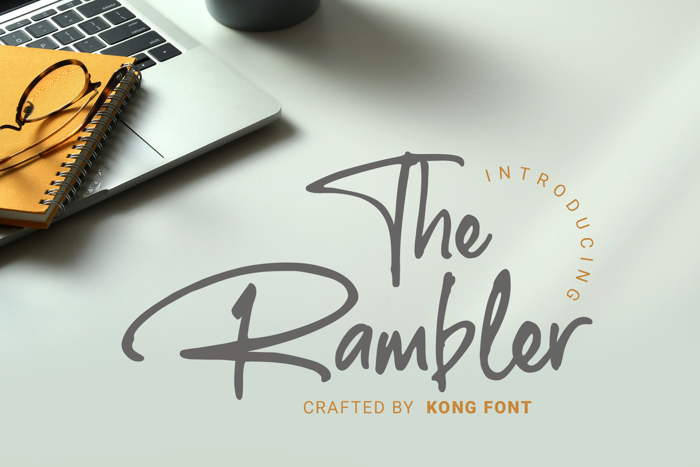 The Rambler Font poster