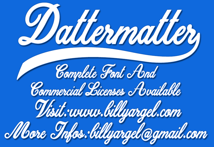 Dattermatter Font poster