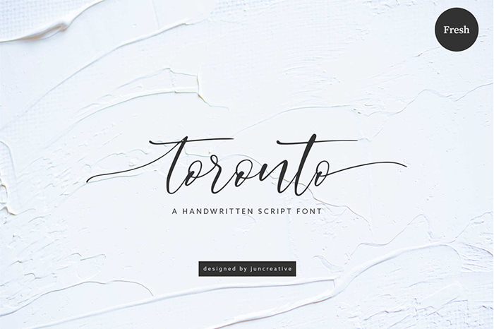 toronto Font poster