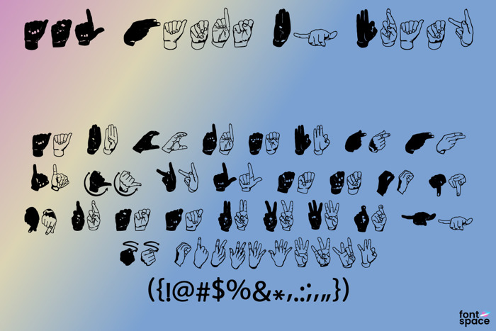 ASL Hands By Frank Font poster