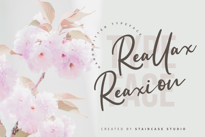 Reallax Reaxion Font poster