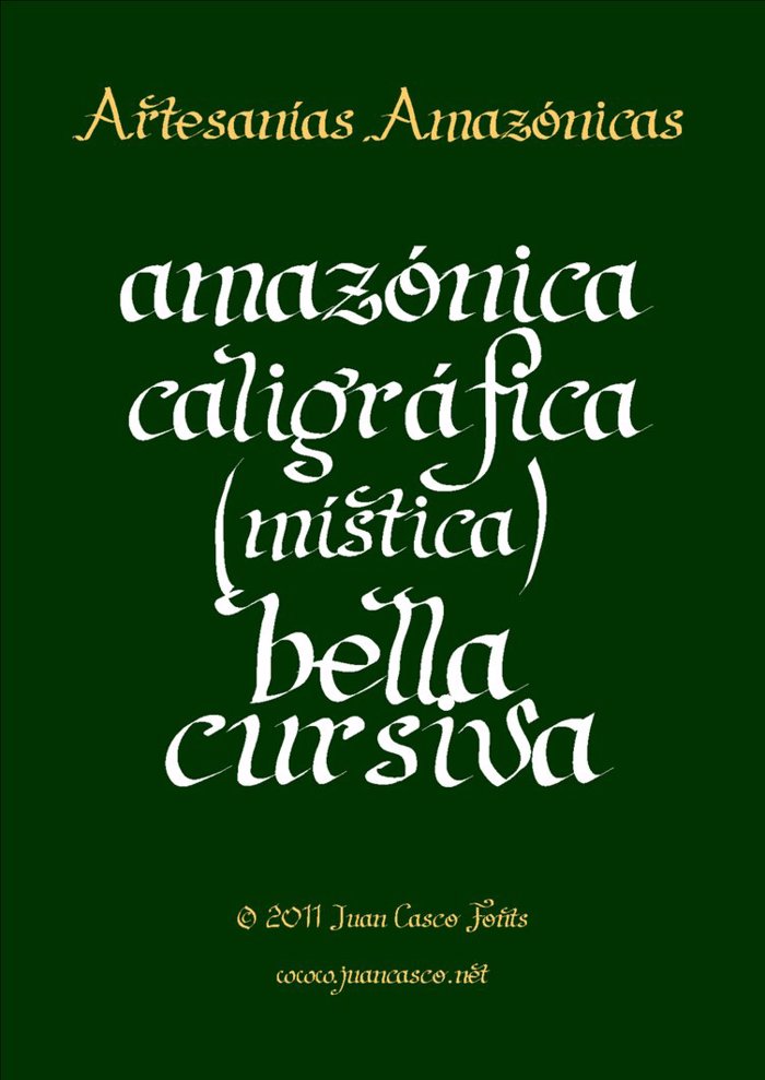 Artesanias Font poster