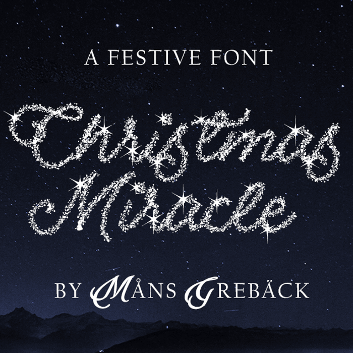 Christmas Miracle Font poster