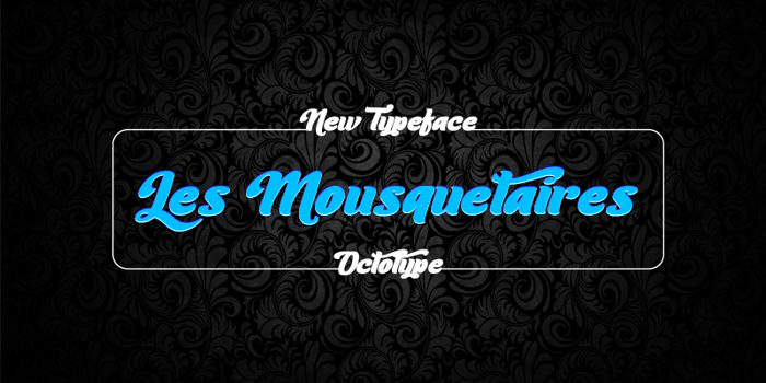Les Mousquetaires Font poster