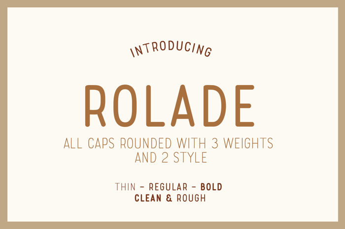 Rolade Free Font poster