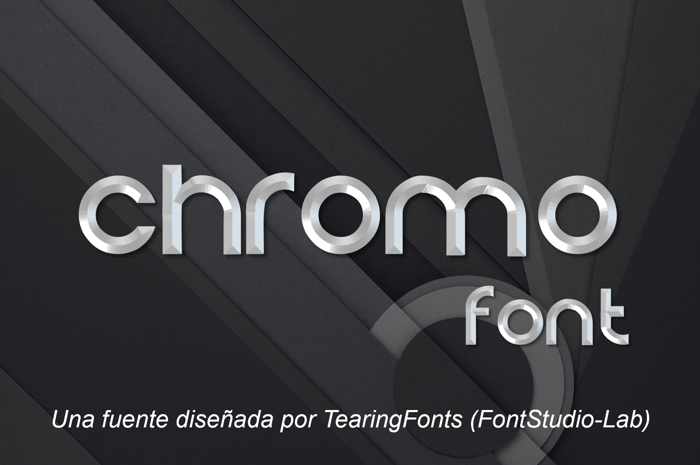 Chromo Font poster