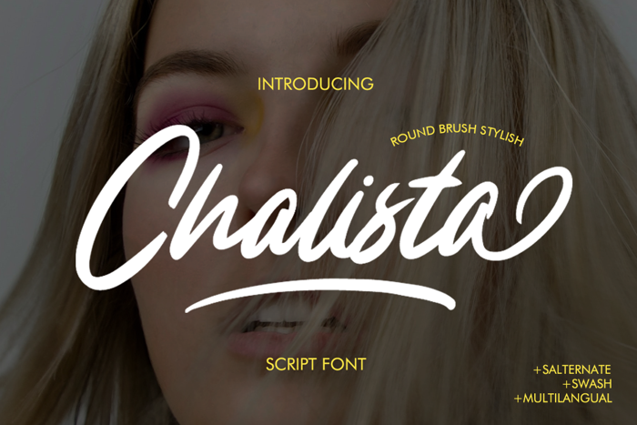 Chalista Font poster