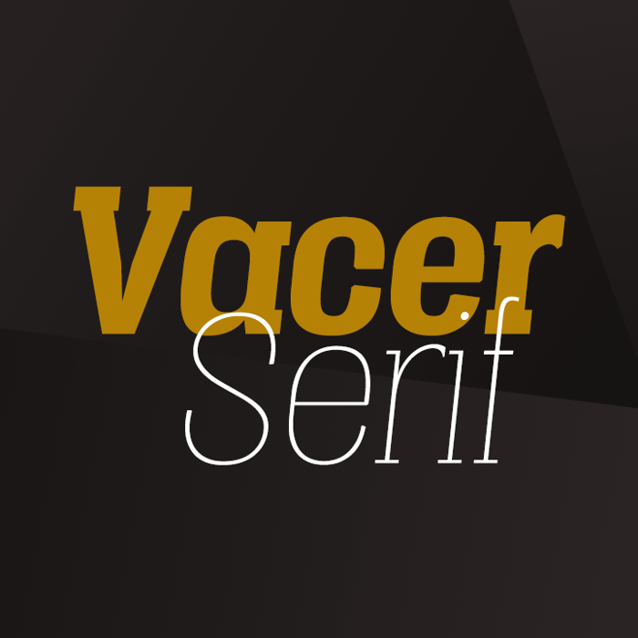 Vacer Serif Font poster