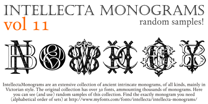 Intellecta Monograms Random Eleven poster