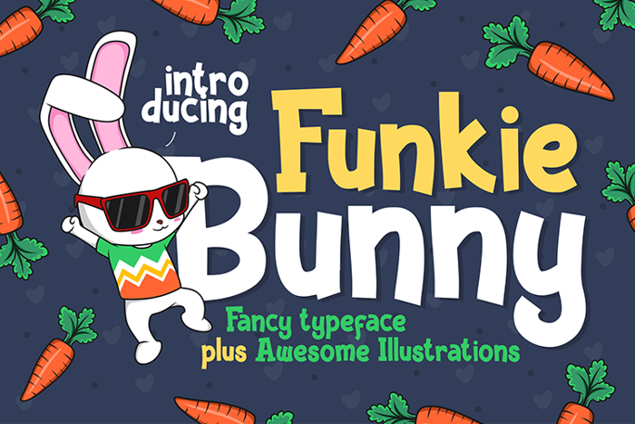 Funky Bunny Font poster