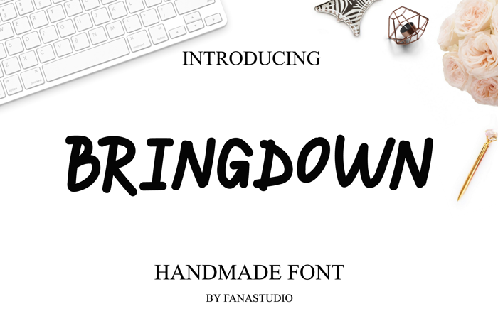 BRINGDOWN Font poster