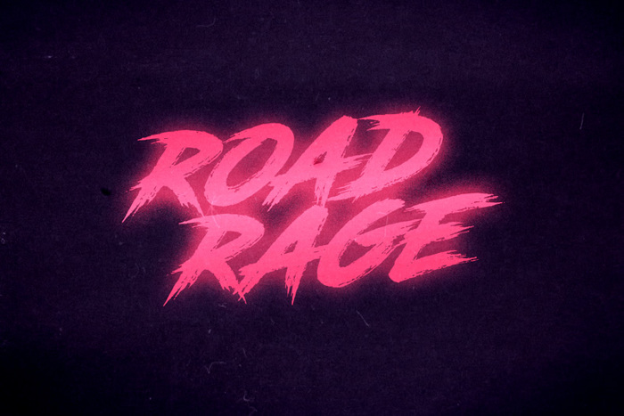 Road Rage Font poster