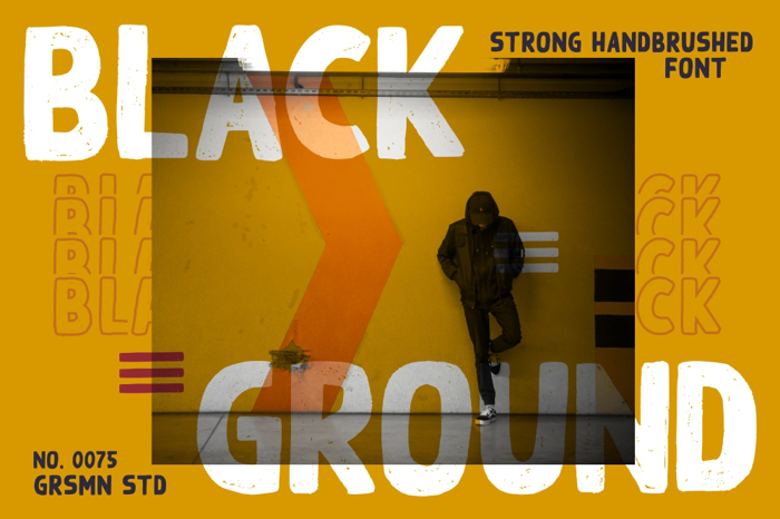 Black Ground Font poster