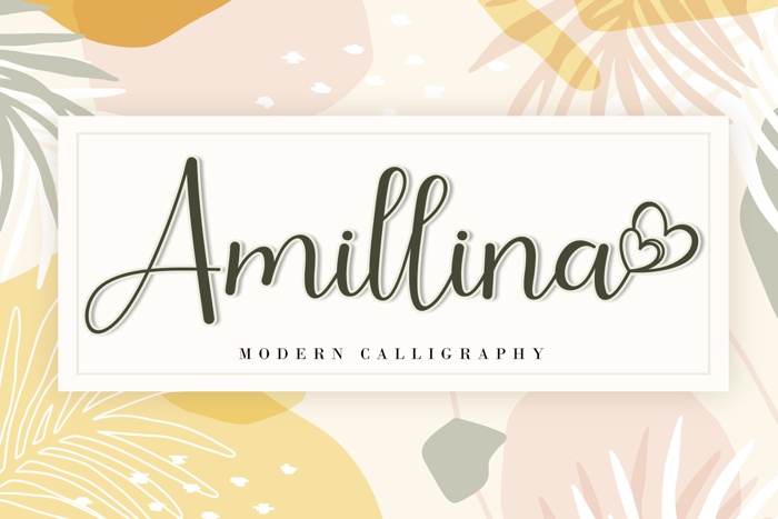 Amillina Font poster