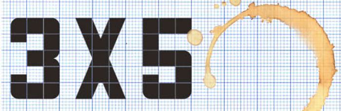 3x5 Font poster
