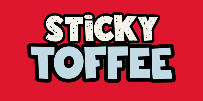 DK Sticky Toffee Font poster