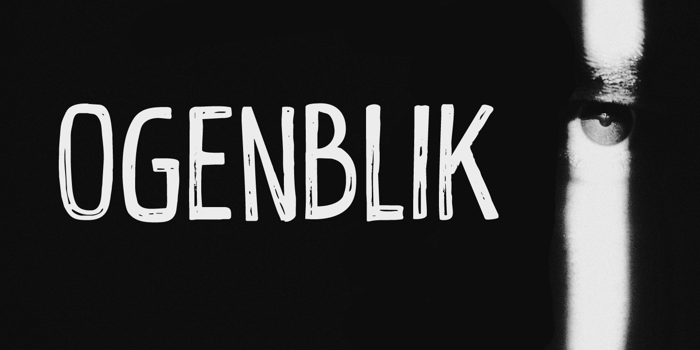 Ogenblik Font poster