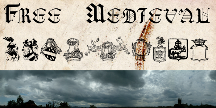Free Medieval Font poster