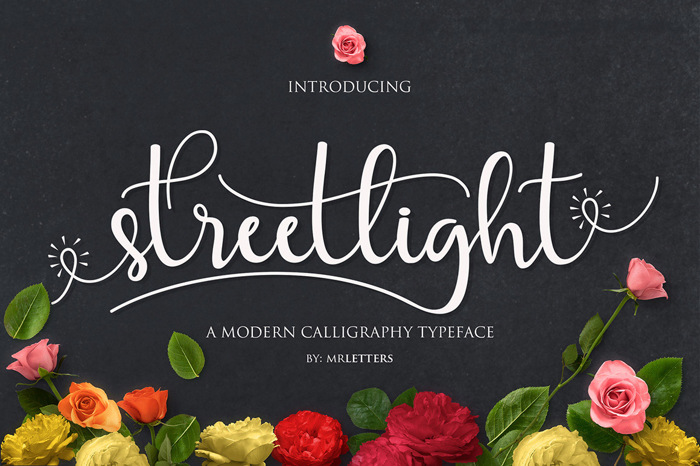 Streetlight Font poster