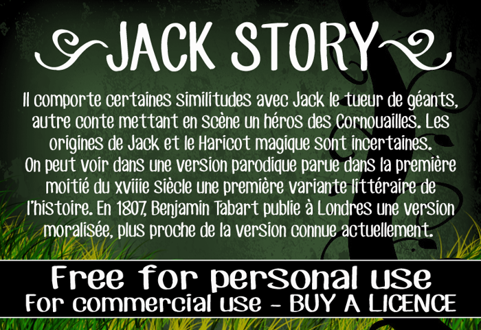 CF Jack Story Font poster