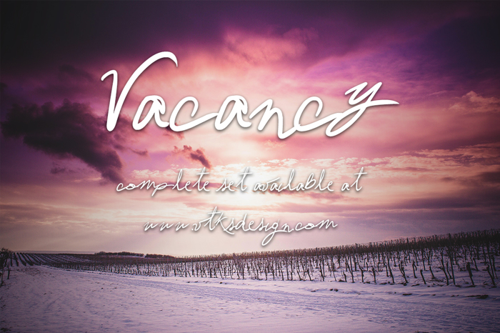 Vtks Vacancy Font poster