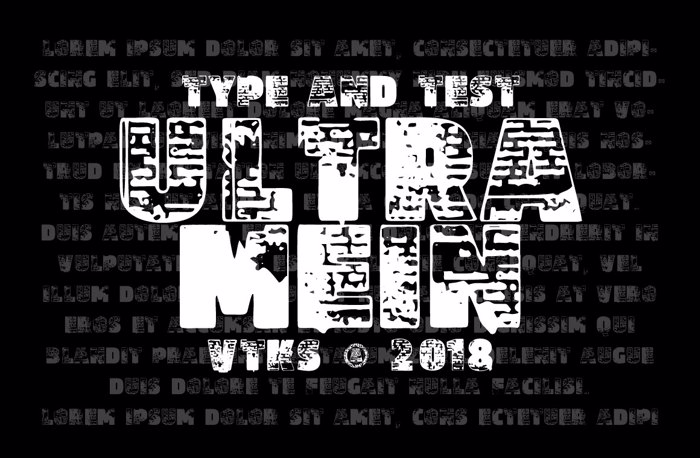 Vtks Ultramein Font poster