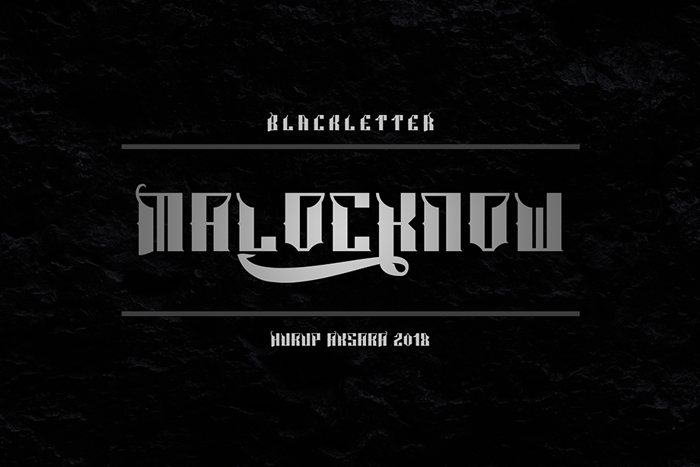 Malocknow Standard Font poster
