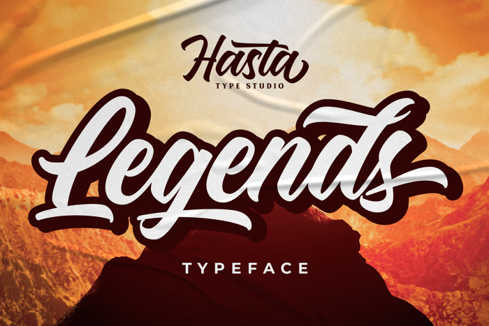 Legends Font poster