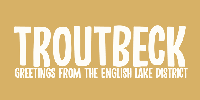 Troutbeck DEMO Font poster