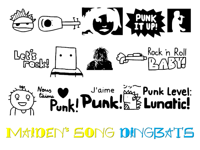 Maiden's Song Dingbats Font poster