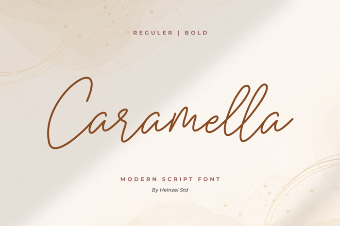 Caramella Font poster