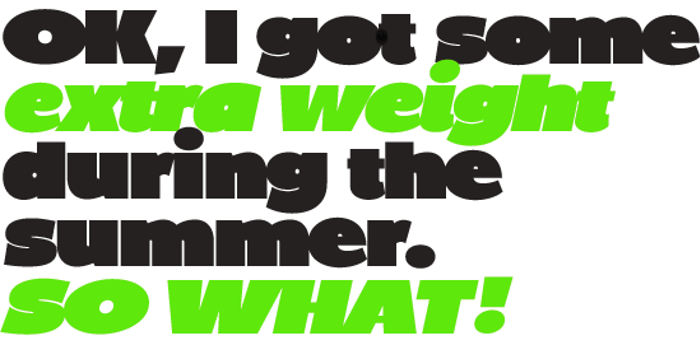 BP Diet Font poster