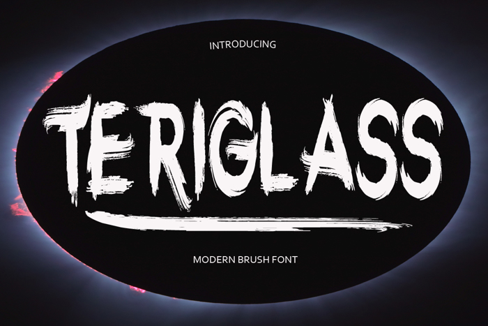 TERIGLASS Font poster