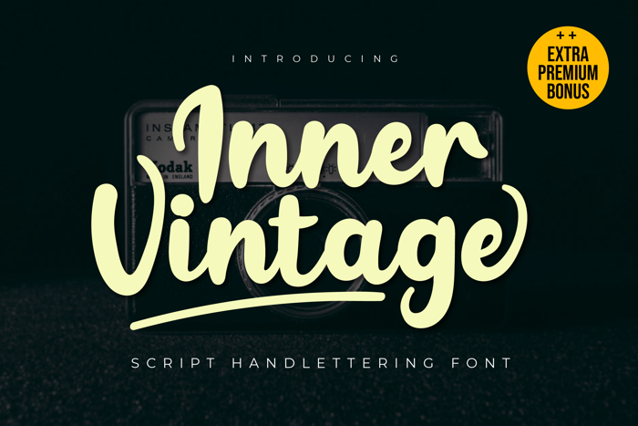 Inner Vintage Font poster
