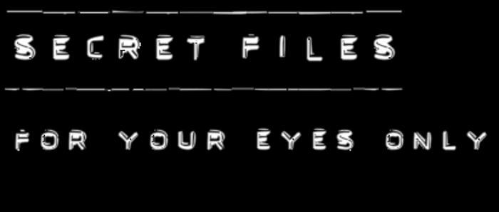 Secret Files Font poster