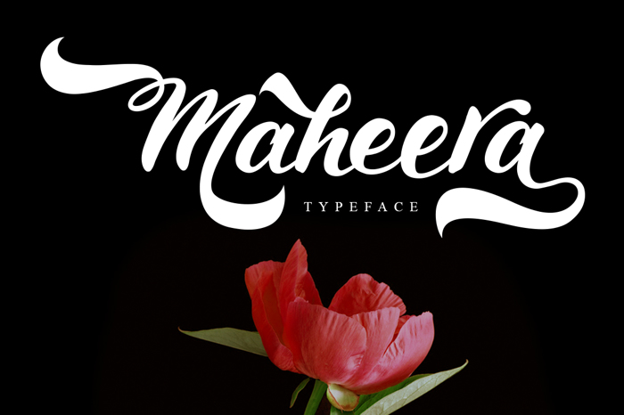 Maheera Font poster