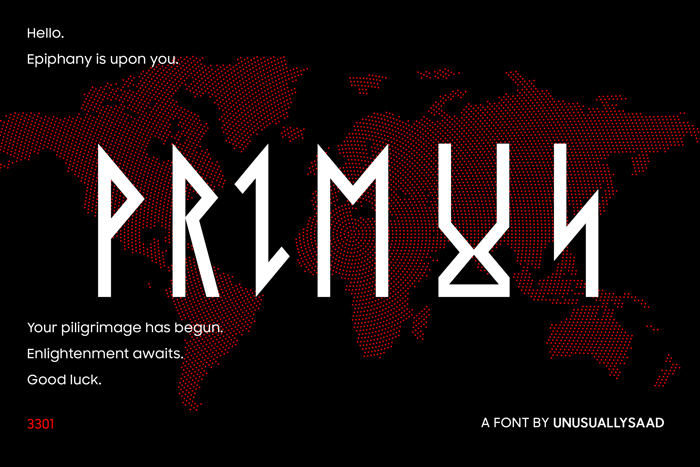 Primus Font poster